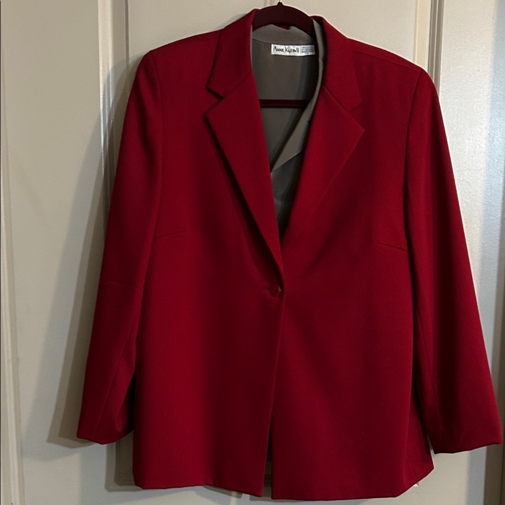 Josephine Chaus Classic Red Blazer